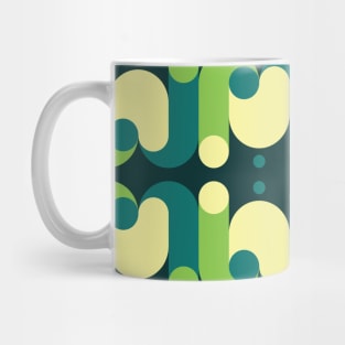 Cool Geometric Abstract Modern Retro Pattern Mug